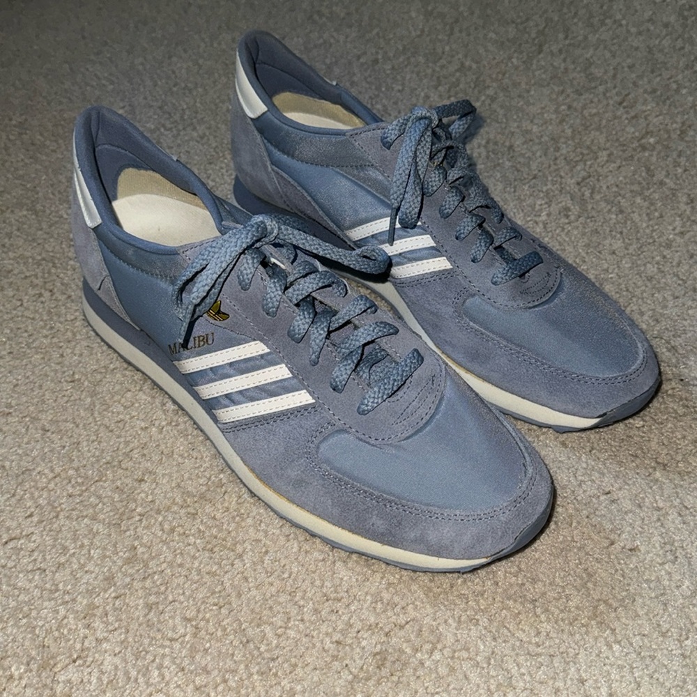 Vintage Light Blue Adidas shoes